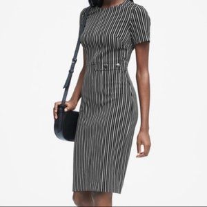 Black and White Striped Dress